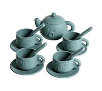 Set Per Tea Party - Da Cucina Realistici E Leggeri In Silicone | 4 * Sottobicchieri | Set Per L'ora Del Tè Della Principessa | Per Asilo , Compleanno, Attività Prescolare, Viaggi, Picnic