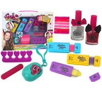 Set per tingere i capelli e decorare le unghie con balsamo per le labbra