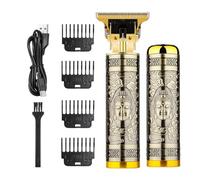 Set per toelettatura tagliacapelli impermeabile senza fili per barba da taglio da uomo | Per marito, padre, con compleanno, vacanze, feste, casa, viaggi, uso esterno, ricaricabile, regolazion