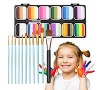 Set per truccabimbi per bambini, per truccabimbi 12 colori lavabile | Kit professionale per la pittura del viso per Donne, Uomini, Ragazzi Blu UN