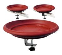 Set per uccelli sul ponte - montato su ringhiera | attrattore per uccelli all'aperto con lavabo per piscina d'acqua per colibrì, per cortile, appartamento, recinzione, porcellana