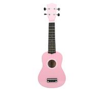 Set per ukulele, strumento orchestrale per ukulele con corde morbide e luminose da 21 pollici per sala da concerto per aula di musica per bambini(rosa)