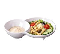 Set per Zuppa e Pane Combo con Scomparti Separati Anti-Inzuppamento | per patatine e salsa Per Cibo Noodles Riso Dolci Snack Intingere Servire Mangiare Cena Campeggio Bambini