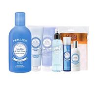 SET PERLIER IRIS BLU : BAGNO SCHIUMA 500ML+ CREMA CORPO 250ML+ DOCCIA SCHIUMA 250ML+ PROFUMO 100ML+ DEODORANTE 100ML+ ACQUA PROFUMATA 200ML+GUANTO SPUGNA