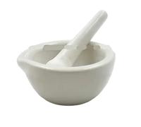 Set pestello e mortaio Set di mortaio e pestello in ceramica for uso domestico, ciotole for macinare spezie, tè, aglio, pepe mini mulini for erbe aromatiche(100mm)