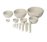 Set Pestello E Mortaio Set di mortaio e pestello in porcellana da 1 pezzo for schiacciare macinare specie erbe o altre sostanze morbide, strumenti utili for il laboratorio la farmacia(100mm)