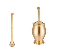 Set Pestello E Mortaio Set pestello e mortaio Macinini in rame puro Tritacarne for macinare cucina Sale Pepe Noce moscata Cannella Cioccolato Pasta di erbe Grani riso(Kind 1)