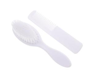 Set Pettine Massaggiante per Bambina, ABS Bianco | Spazzola Lavaggio Chioma, Uso Sotto Doccia Shampoo, Design Semplice e Leggero, per Piccoli