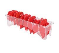 Set pettini guida per tagliacapelli, 10 pezzi Protezioni per taglio tagliacapelli con scatola portaoggetti per barbieri stilisti, materiale ABS varie dimensioni 1,5 mm a 25 mm