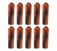 Set Pettini per Capelli, 10 Pezzi Pettine Tascabile Pieghevole Fatto a Mano Tipo Coltello Pieghevole Pettine Marrone a Denti Fini Fibbia Dorata Pettine Piccolo Pettine per Barba