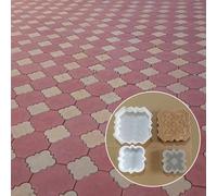 Set pezzi/Set di stampi decorativi per pavimentazione in cemento Stampo in plastica per piastrelle da in cemento per paesaggistica Stampo per piastrelle stradali Progettazione giardino