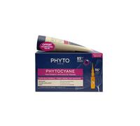 Set Phyto: Set, Phytocyane, Siero trattamento cuoio capelluto senza risciacquo, Anticaduta, 12 pz, 5 ml *Fiala + Phytocyane, Shampoo per capelli,