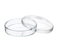 Set Piastra Petri in Vetro Trasparente Coperchio Microbiologia-75mm | Piastra Petri in Vetro Riutilizzabile Autoclavabile Termoresistente Analista Laboratorio Chimico