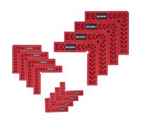 Set Piastre di Posizionamento a 90 Gradi - Utili Falegname - Strumento per Scrivere - Righello Angolare per Armadietti