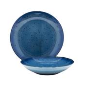 Set Piatti 12 Pezzi in Porcellana | Collezione Brandani Basic Blue | Eleganza Senza Tempo
