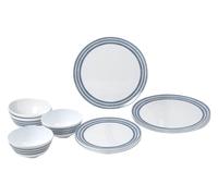 Brunner - Midday - Set stoviglie 12 Pieces bianco/grigio