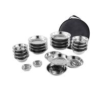 Set Piatti e Ciotole in Acciaio Inox Set da Campeggio Set Posate da