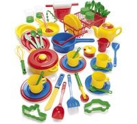 Set Piatti e Stoviglie con Scolapiatti - 59 Elementi