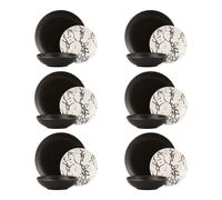 Set piatti Eclissi in stoneware, 18 pezzi