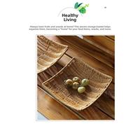 Set Piatti Frutta Imitazione Vite Tessuto con Disegno Stabile a Forma di U per S