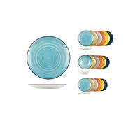 SET PIATTI H&H Servizio Piatti 18 Pezzi Caribe per 6 Persone