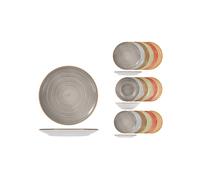 SET PIATTI H&H Servizio Tavola 18 Pezzi Opera in Stoneware