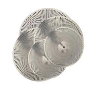 Set Piatti Muti Argento Piatti A Basso Volume 14'Hihats/16"Crash/18'Crash/20"ride Piatti Per Batteristi Set di Piatti per Batteria