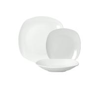 Tognana Splendor, Servizio Piatti per 6 persone, 18 Pezzi, Porcellana, Bianco