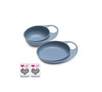 Set piattino e ciotola per svezzamento Easy Eating - 8461 / Powder blue - Nuvita