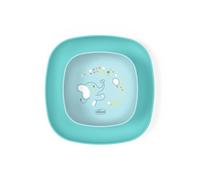 Set piatto piano e ciotola 12m+ azzurro - chicco