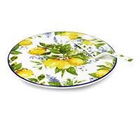 Set piatto torta con paletta porcellana limoni Fade Soraya cm 30
