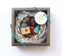 Set piccole forbici e spille Cohana SEKI NO MAMEBASAMI Made in Japan BLU