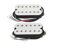 Set pickup al ponte per chitarra elettrica a doppia bobina Alnico 5 - Pezzi polari regolabili Pickup-Set Chitarra Elettrica(White 7K and 8k)