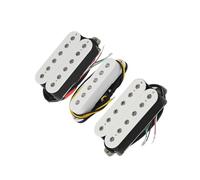 Set Pickup HSH Da 3 Pezzi Con Doppie Bobine E Magneti In Ceramica Per Chitarre Elettriche Pick-up Elettrico Professionale(White Set)
