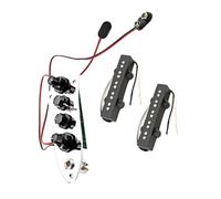 Set Pickup Jb per Basso a 5 Corde G100 in Metallo | Tono Migliorato e Chiarezza Sonora, Uso in Studio, Colore Argento