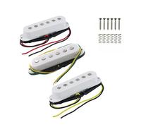 Set pickup single coil per chitarra elettrica, 48 mm, 50 mm, 52 mm, bianco pickup con hardware di montaggio