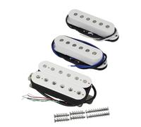 Set Pickups Per Chitarre Elettriche 3 Pezzi Alnico 5 Pickup Single Coil Per Chitarra + Pickup Humbucker Per Parti Di Chitarra Elettrica HSS ST(White)