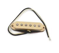 Set Pickups Per Chitarre Elettriche Per Pickup Al Ponte Per Chitarra ST, Imita Il Suono Del Pickup Al Ponte TL Con Base Nera A Palo Sfalsato, Magnete Alnico V(Yellow)