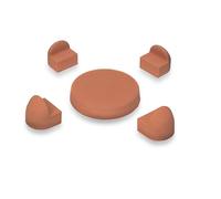 Set Piedini 4 cm Terra di Siena