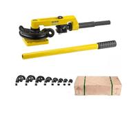 Set piegatubi manuale for tubi 10-25mm Macchina piegatubi multifunzione for tubi in acciaio e rame Tipo a leva Manuale in acciaio inossidabile di tipo U Utensile idraulico(C)