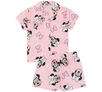 Set pigiama a manica corta Disney rosa per bambine