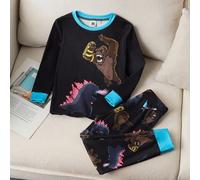 Set pigiama aderente da ragazzo con top a girocollo e pantaloni, stampa allover di cartoni animati cool e King Kong, con blocchi di colore a contrasto 6Y,7Y,4Y,5YAnimale,GraficoTessuto in maglia