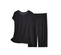 Set pigiama da donna a maniche corte con pantaloni lunghi, set pigiama da