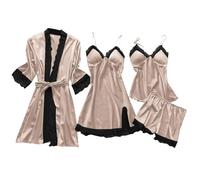 Set Pigiama Donna,Pigiama Sexy Pigiama A Pezzi Pigiama per La Casa da Donna con Pigiama Imbottito sul