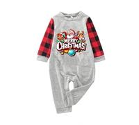 Set Pigiama Natale Famiglia, Pigiama di Capodanno 2 Pezzi Leggero Completo Manica Lunga Invernale Pigiami Scozzesi 2025 Vestiti per Le Vacanze di Natale per Uomo Donna Bambino Regalo Natalizio