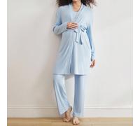 Set pigiama premaman 3 pezzi BloomMama, composto da cardigan lavorato a maglia tinta unita, canottiera e pantaloni da camera L,M,S,XLColore unicoTessuto in maglia