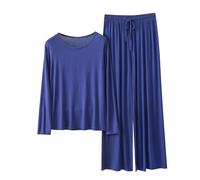 Set Pigiama Sexy da Donna in Modale Girocollo Comodo Pigiama Set Abbigliamento per La Casa