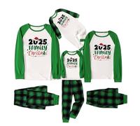 Set Pigiami Natalizi Famiglia Pigiami per Tutta La Famiglia Natalizi Cotone Pigiama Maglietta a Maniche Lunghe E Pantaloni Invernale Set Natalizio Abbinato Coppia per Mamma papà Bambino Neonato