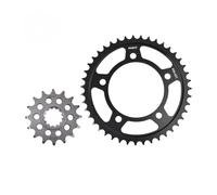 Set pignone anteriore e posteriore in acciaio cementato 530 16T 40T 41T 43T 44T for CBR900RR CB900 F CBF1000 CBF1000 F VTR1000 F(16T 43T)