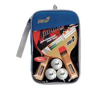 Set Ping Pong in Valigetta con 2 Racchette 3 Palline e Rete Regolamentare